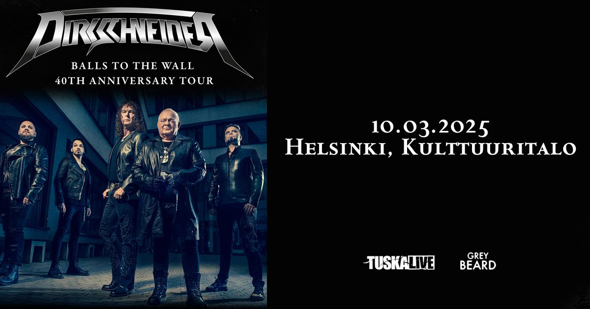 TuskaLive: DIRKSCHNEIDER (GER), 10.03.2025, Helsinki, Kulttuuritalo