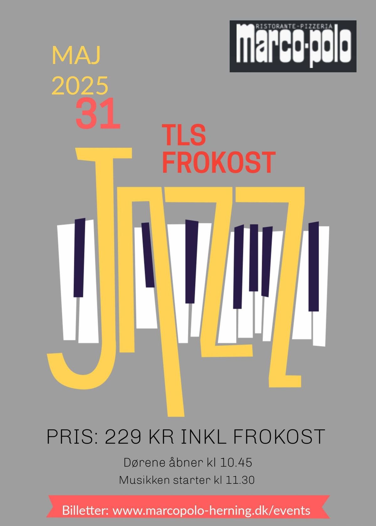 Frokost Jazz med TLS Band inkl frokost 