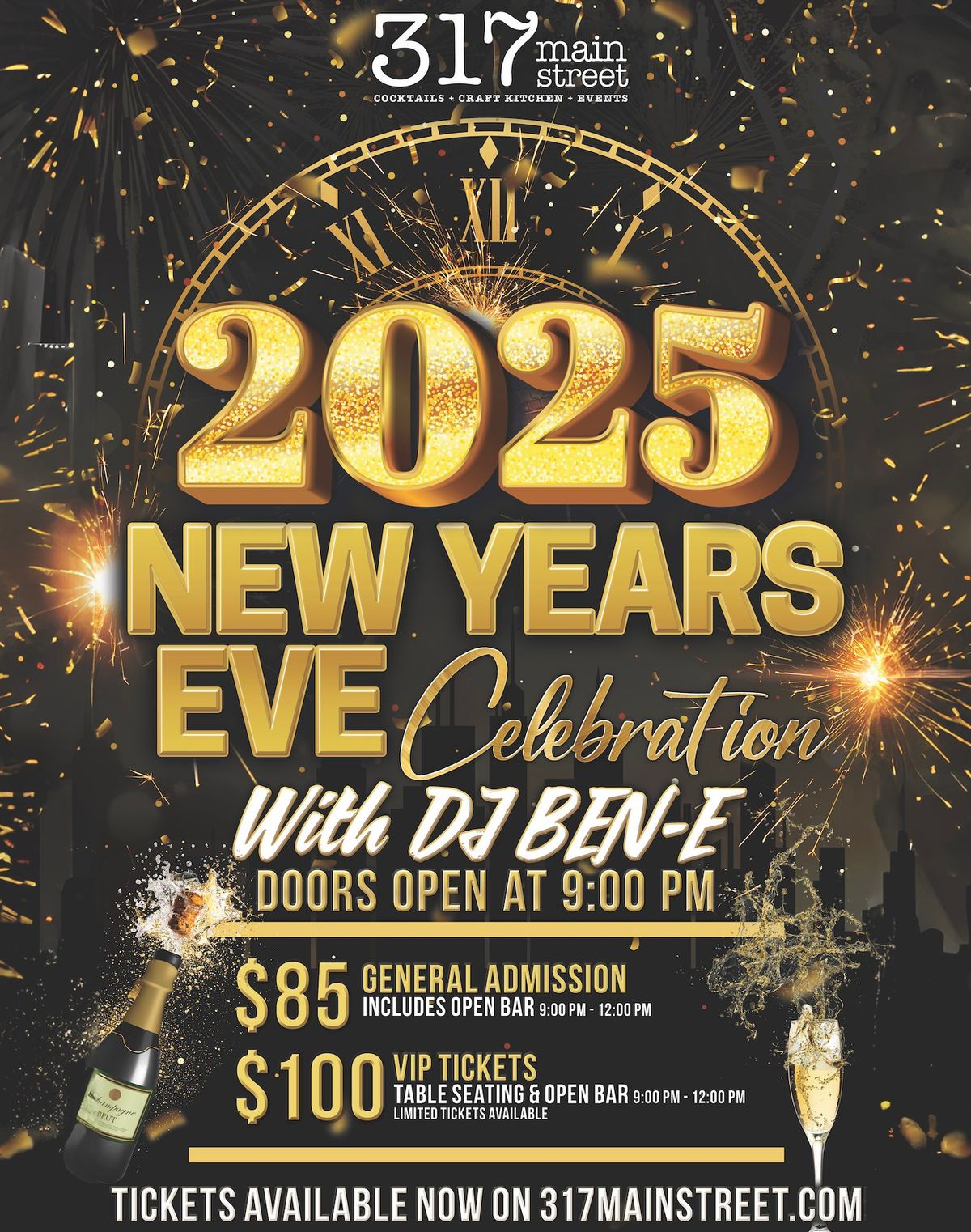 New Years Eve at 317 Main Street Party 2025