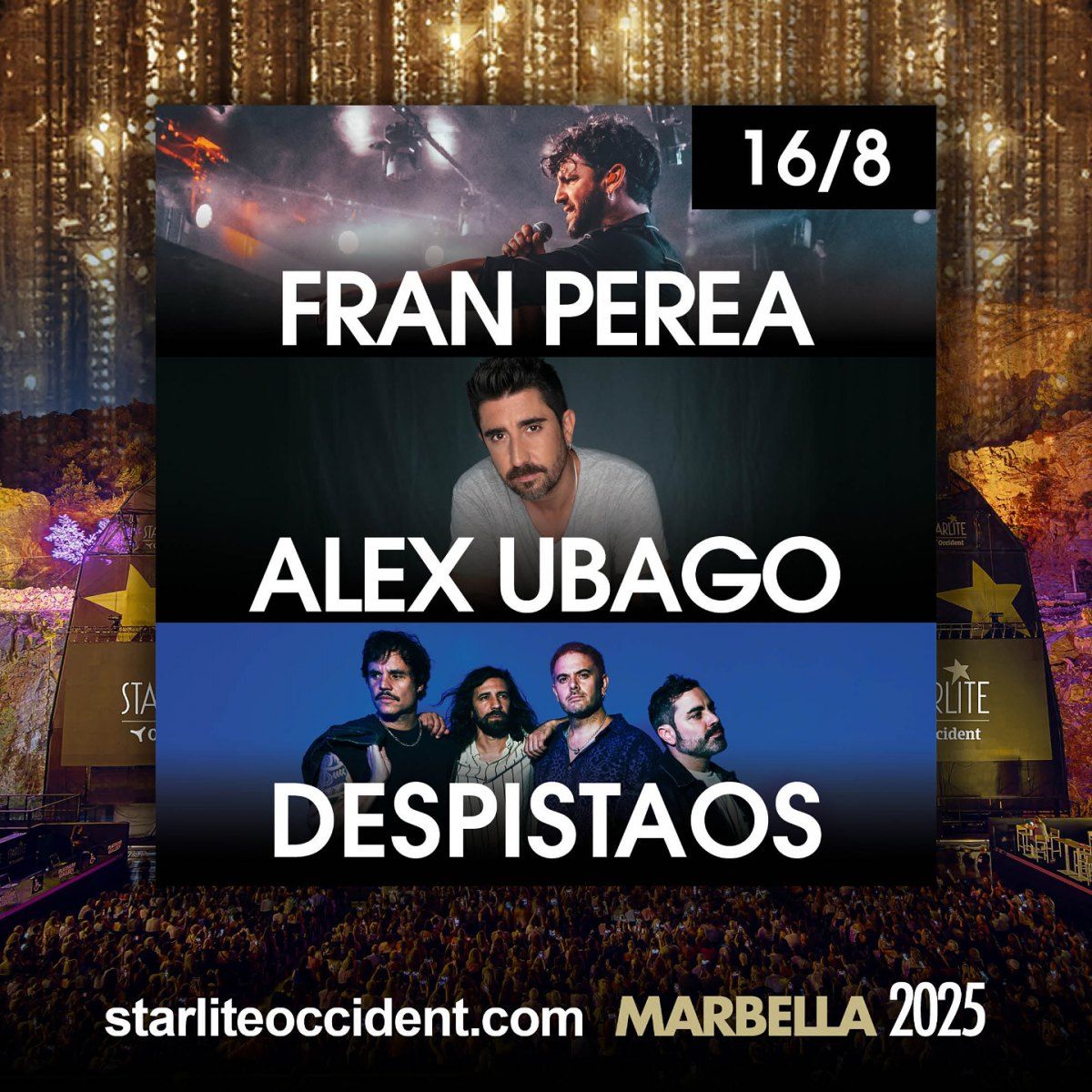 Fran Perea, \u00c1lex Ubago & Despistaos Marbella Tickets