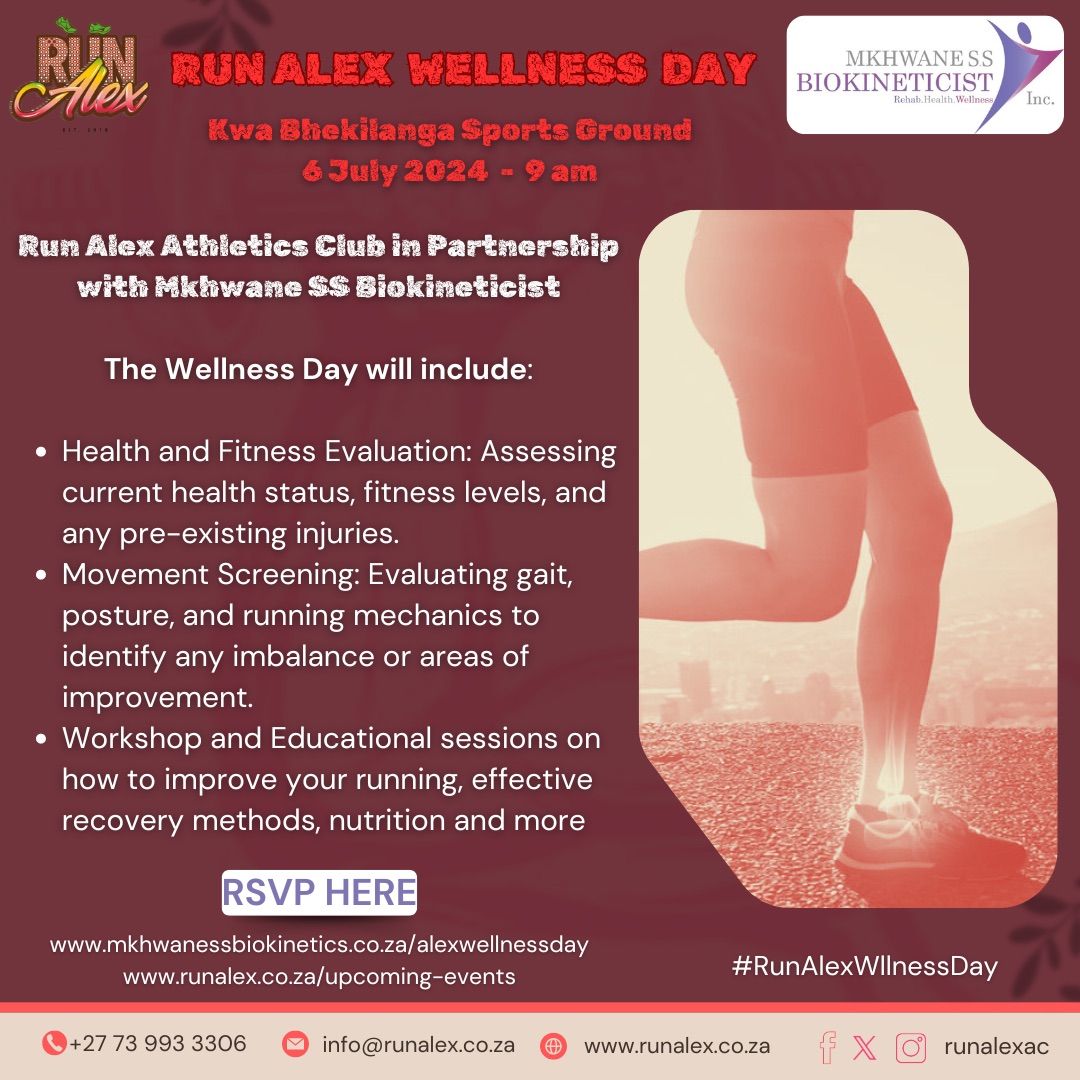 Run Alex Wellness Day - Biokinetics 