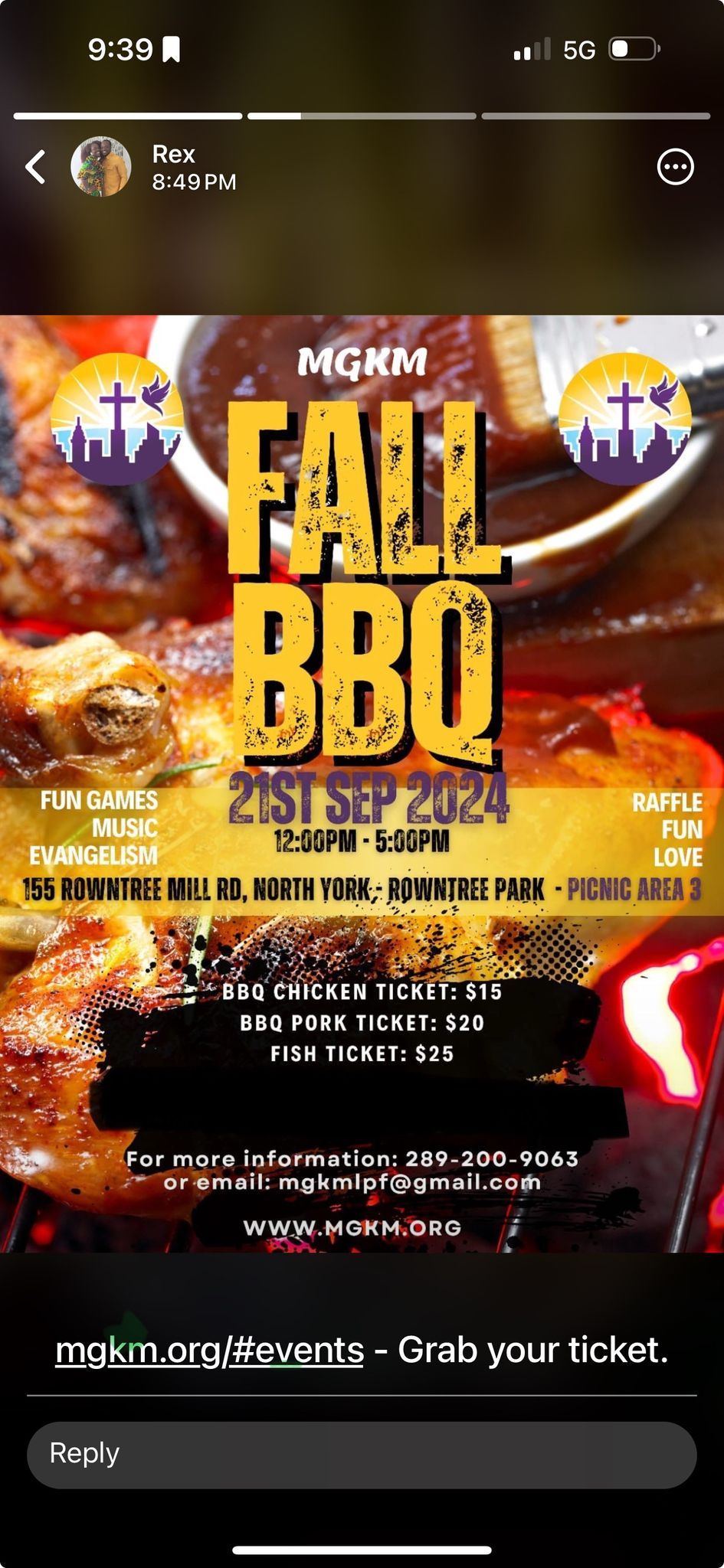 Fall BBQ (Morning Glory Kingdom Ministries)