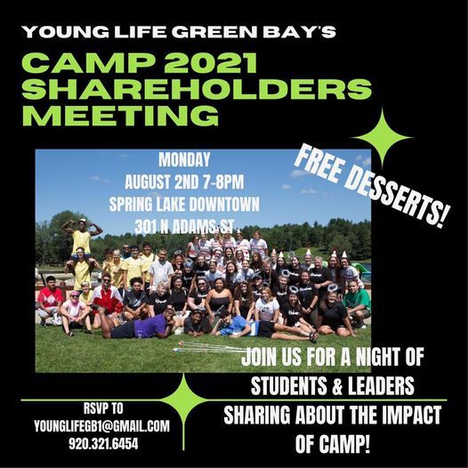 YL Camp Shareholders Meeting, 301 N Adams St, Green Bay, WI 54301-5143 ...