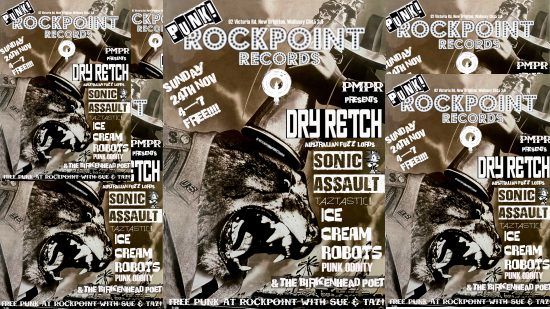 PMPR Presents Free Punk at Rockpoint Records, New Brighton