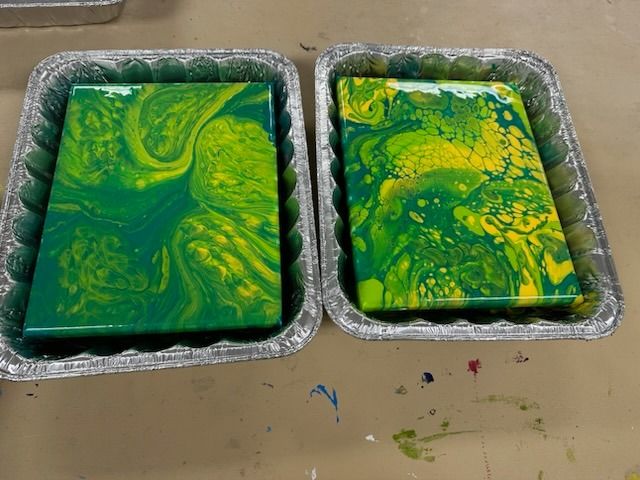 Fluid Flow Paint Pouring