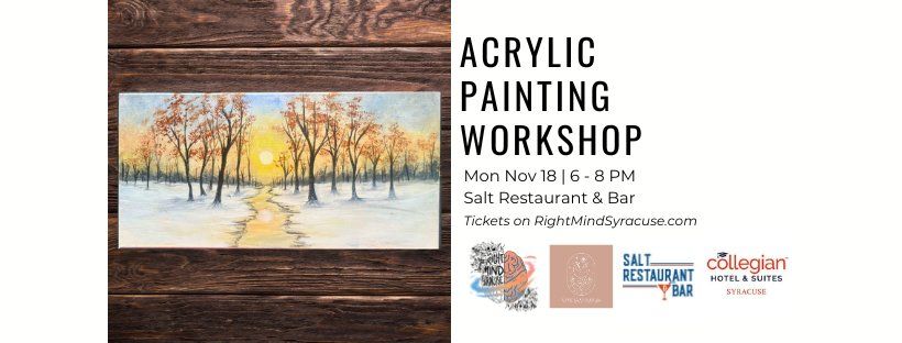 Acrylic Painting Workshop: "First Snow"