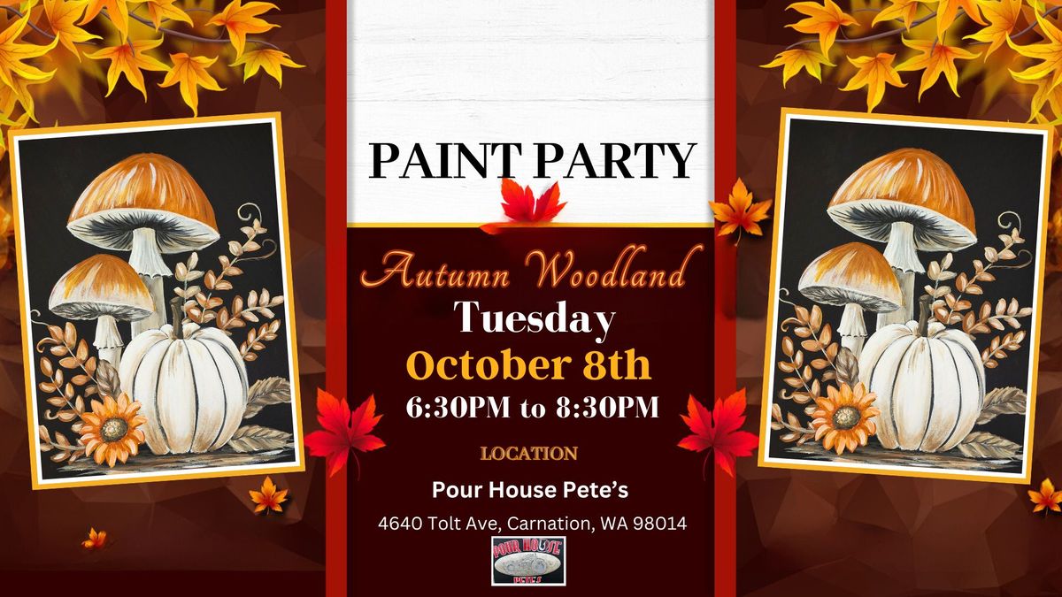 Autumns Woodland Paint Party