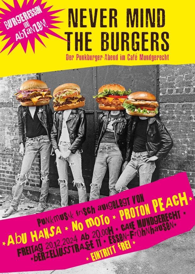 Der Punkburger-Abend im Caf\u00e9 Mundgerecht