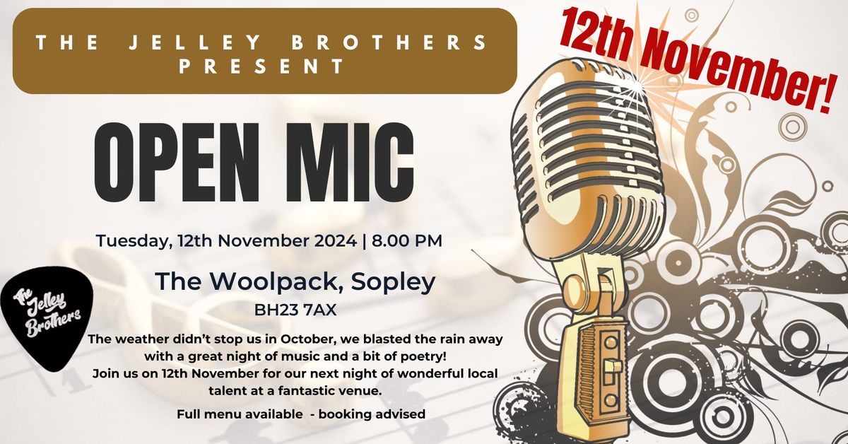 Jelley Brothers Open Mic at The Woolpack