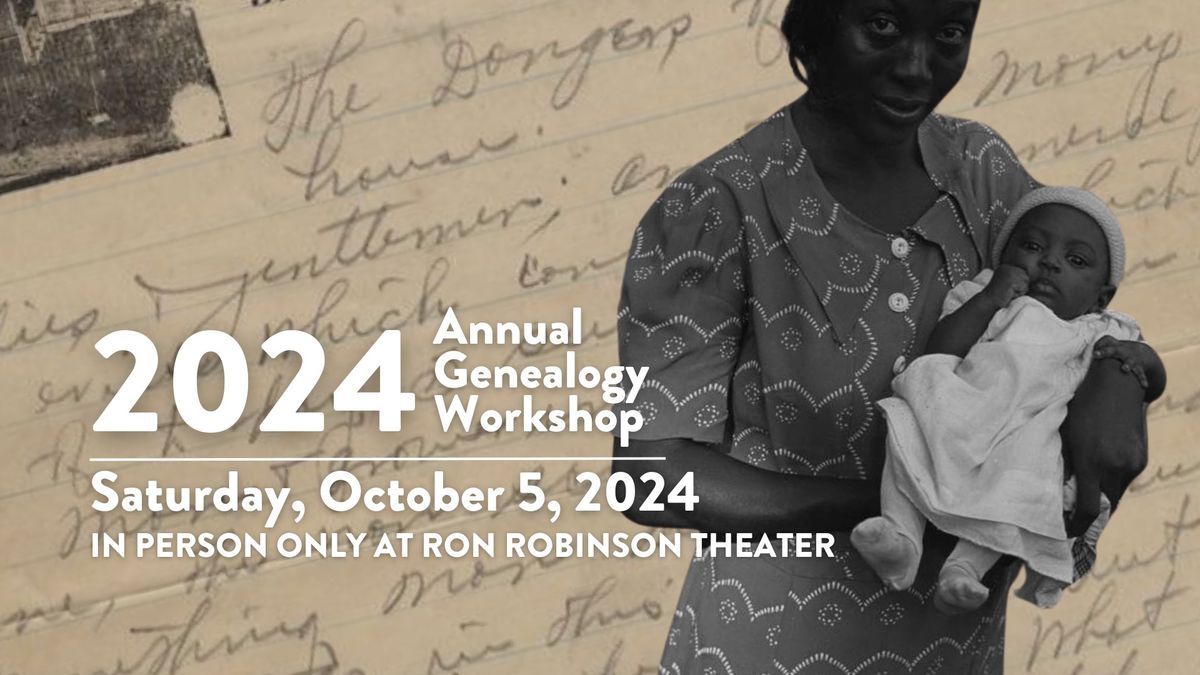 2024 Annual Genealogy Workshop