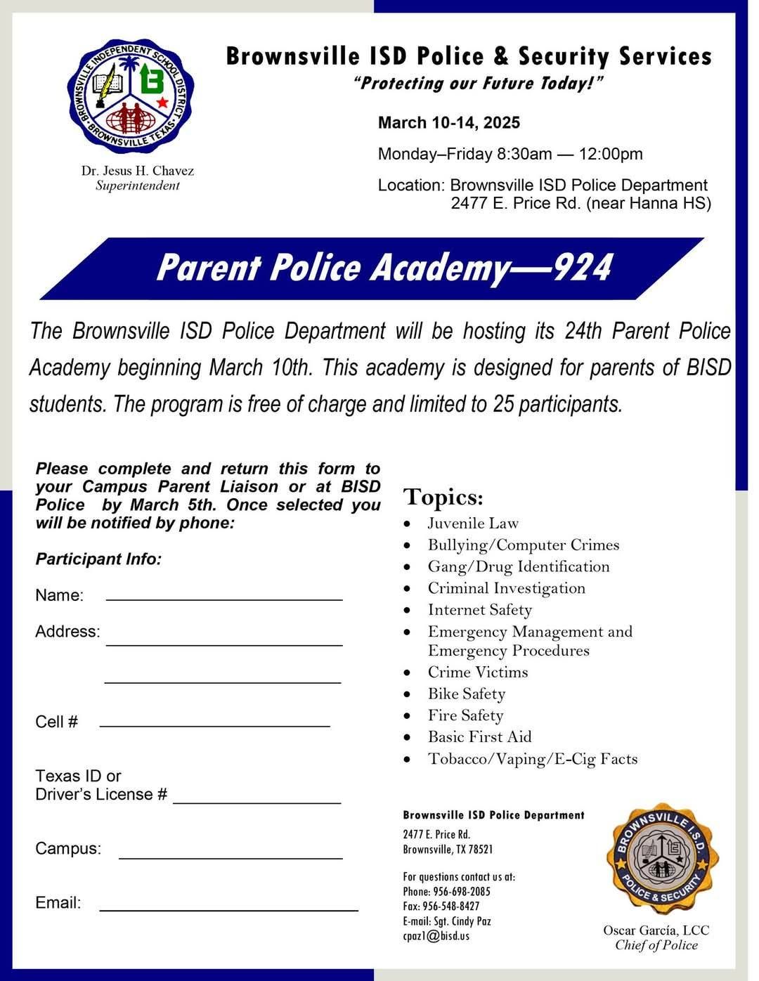 Parent Police Academy 