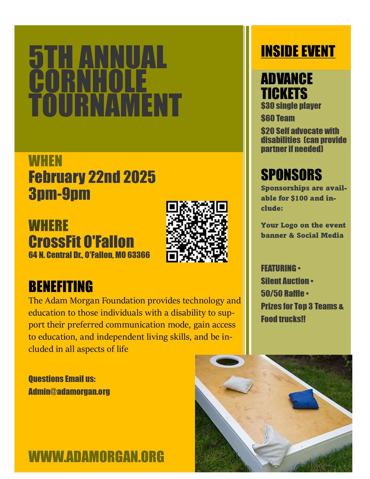 5th Annual Cornhole Tournament