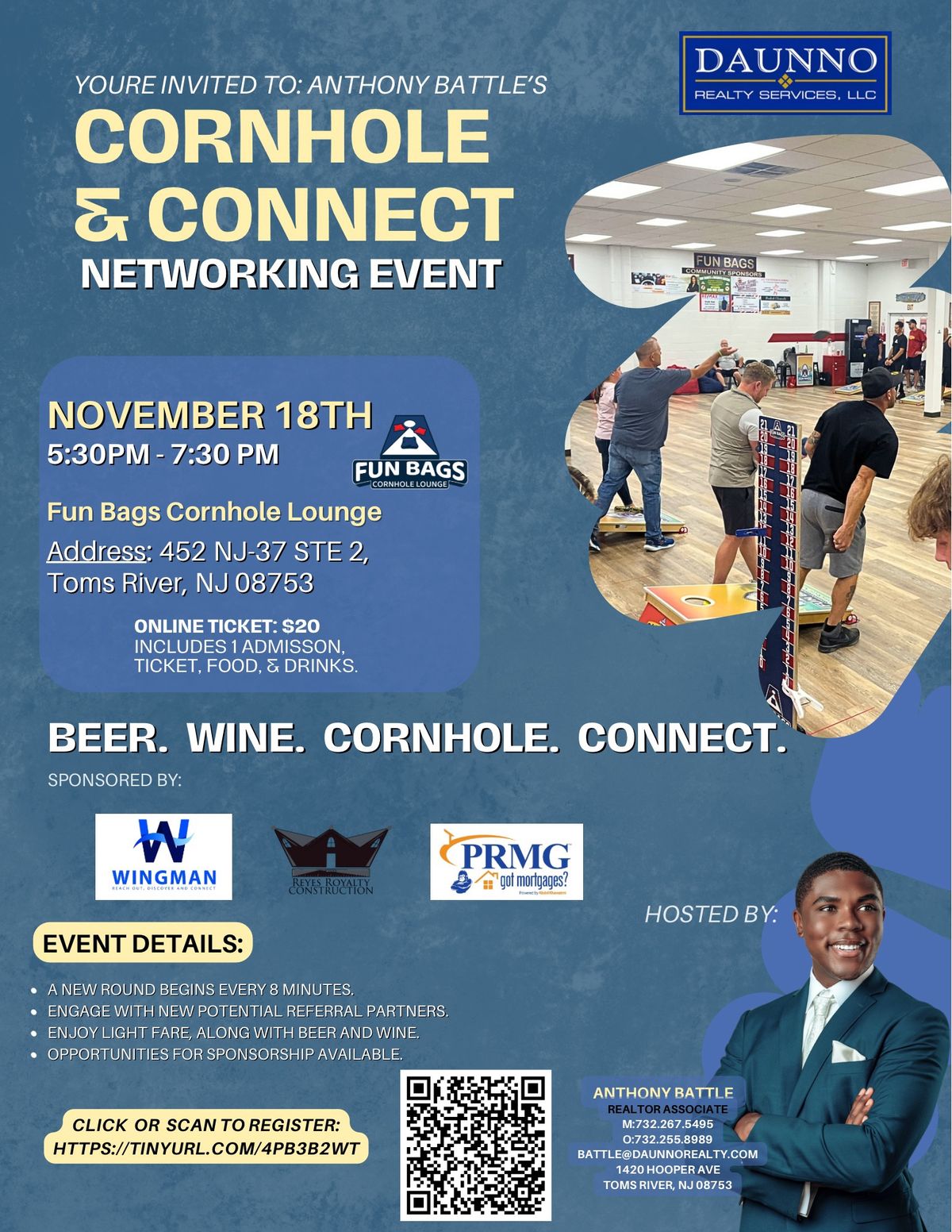 Cornhole & Connect Networking Event