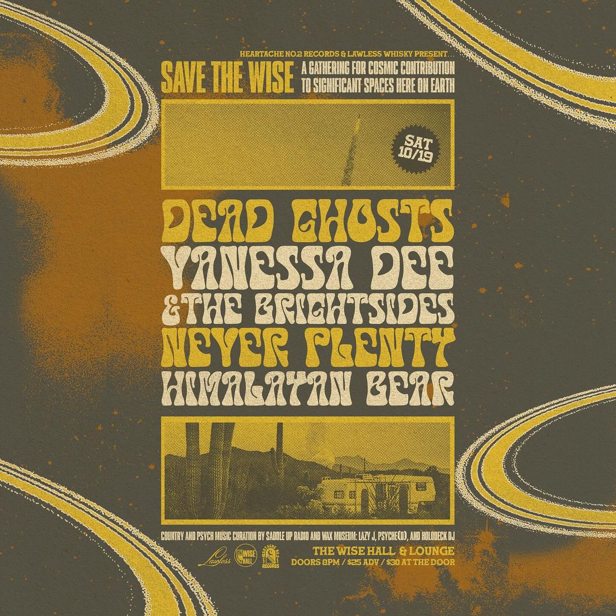 DEAD GHOSTS \/ VANESSA DEE & THE BRIGHTSIDES \/ NEVER PLENTY \/ HIMALAYAN BEAR at The Wise Hall