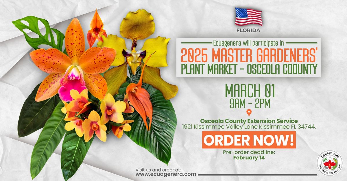 Ecuagenera Will Participate in 2025 Master Gardeners' Plant Market - Osceola Coounty