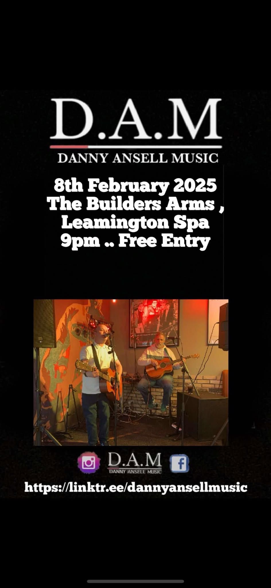 DANNY ANSELL LIVE @ THE BUILDERS ARMS 