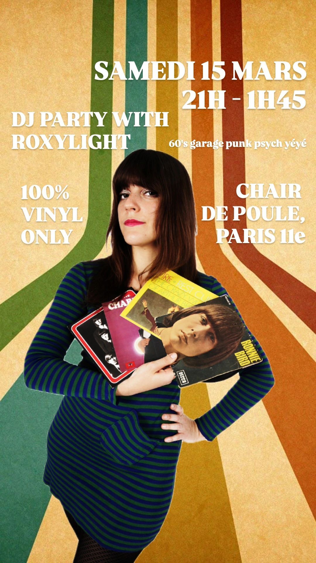 \ud83c\udf1f DJ PARTY ROXYLIGHT \ud83c\udf1f 100% VINYL ONLY \ud83d\udccd AU CHAIR DE POULE 