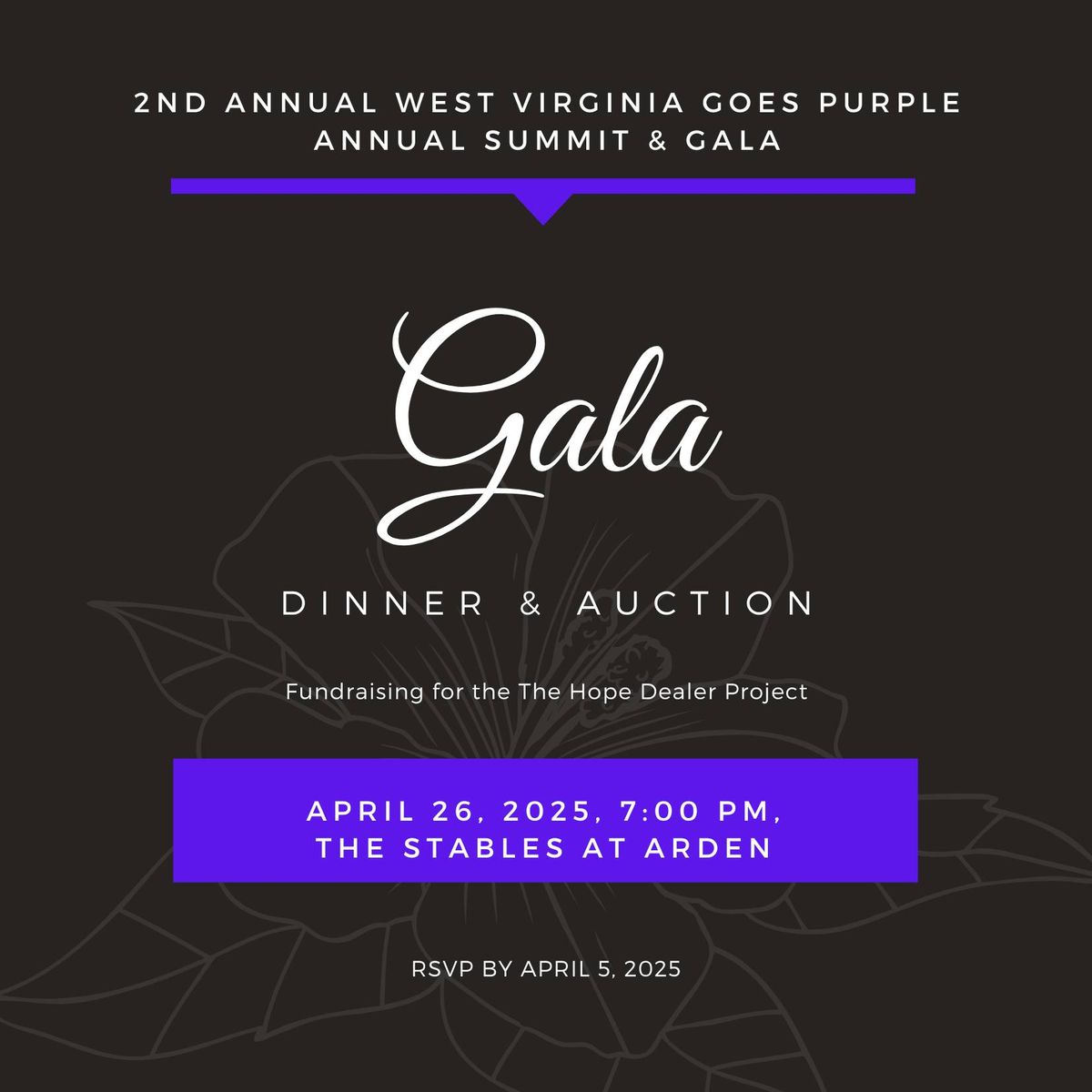 West Virginia Goes Purple Annual Summit & Gala