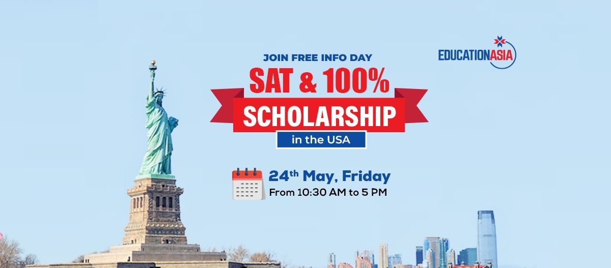Join Free Info Day - SAT & 100% Scholarship in the USA
