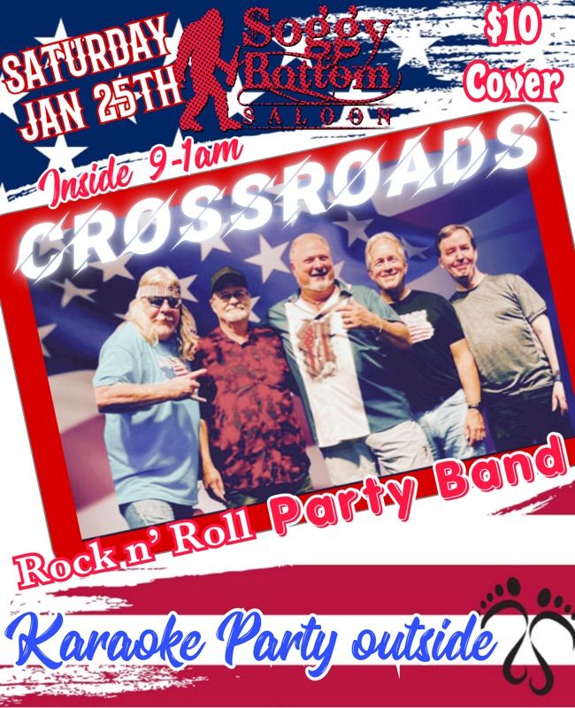 Crossroads inside \/ Karaoke Party outside