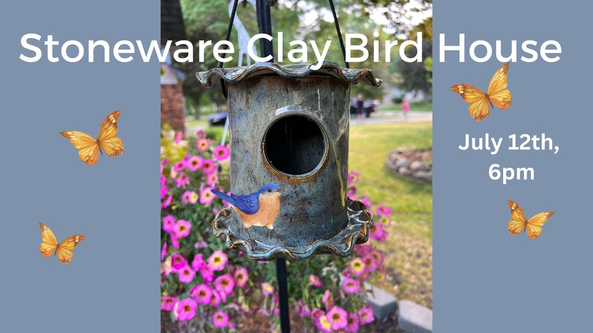 Stoneware Clay Bird Houses!