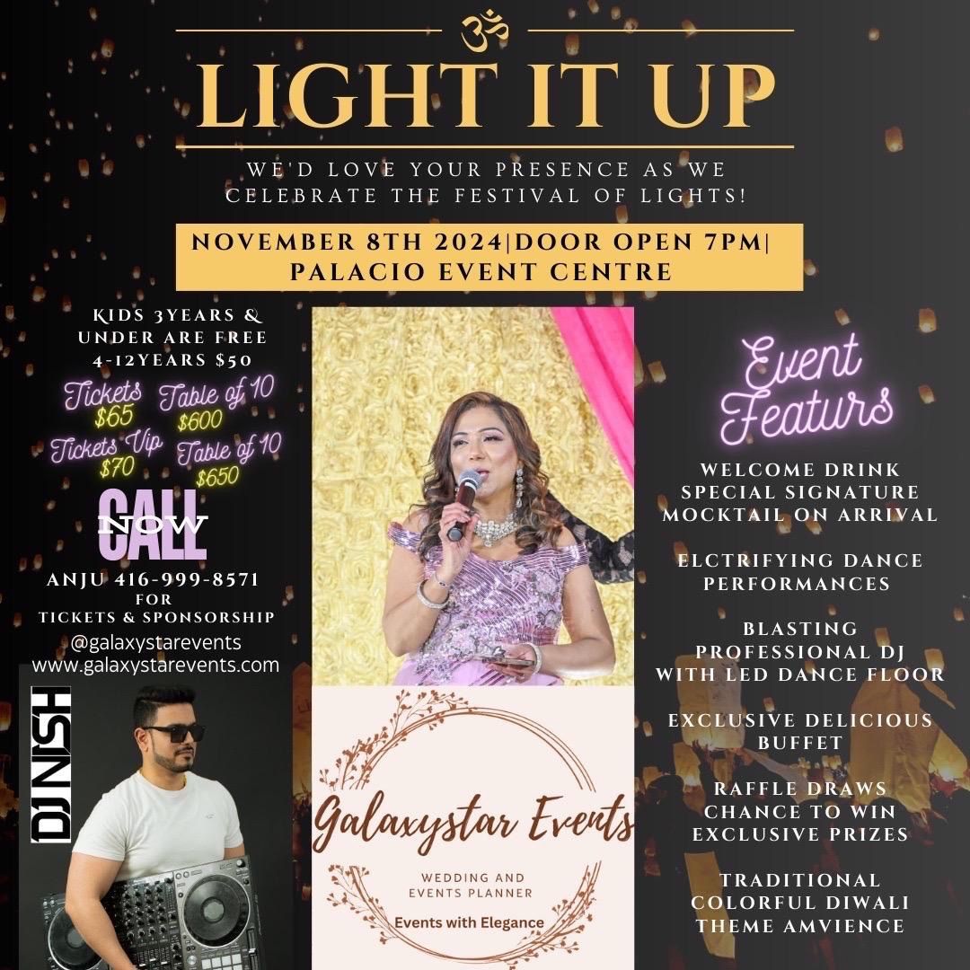 Diwali gala event, light it up 