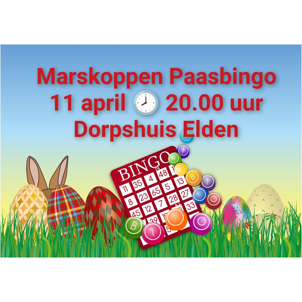 Marskoppen Paasbingo 