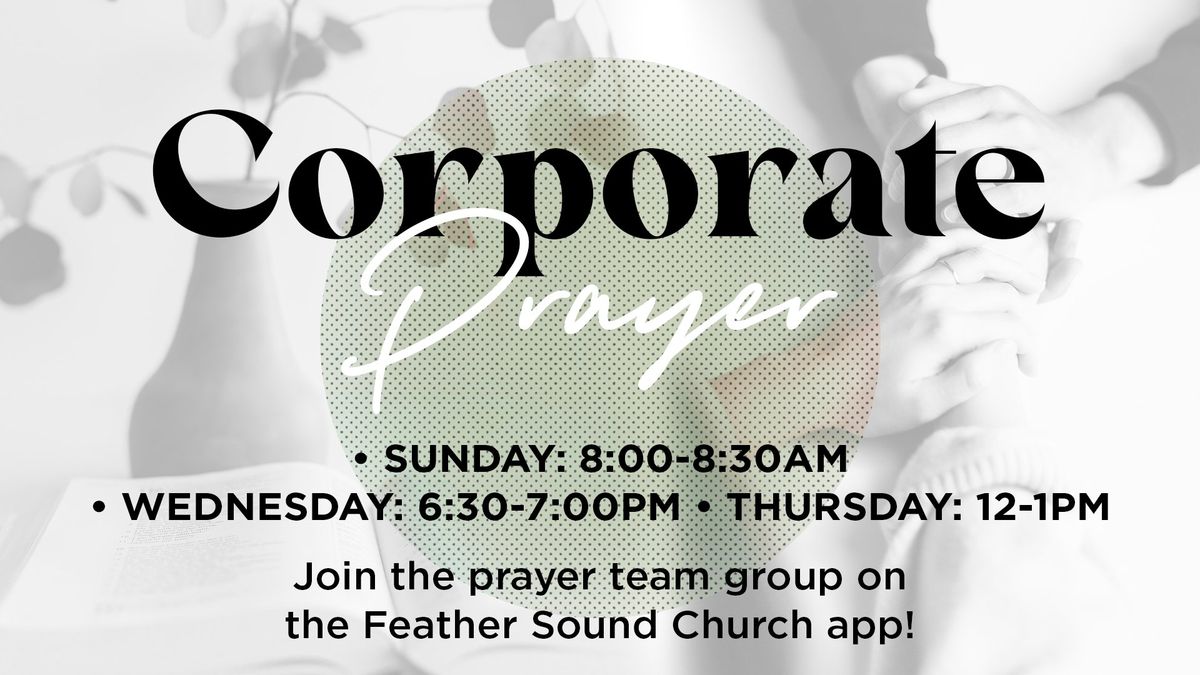 Corporate Prayer - Sanctuary Prayer Room
