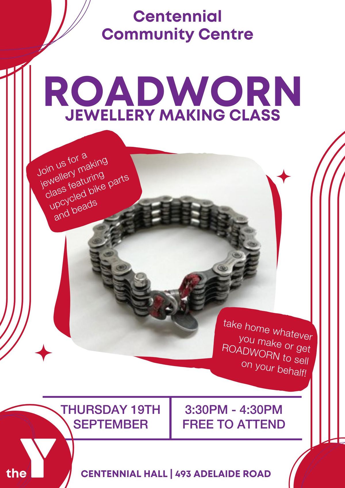 Roadworn Jewellery Making at Centennial Community Centre