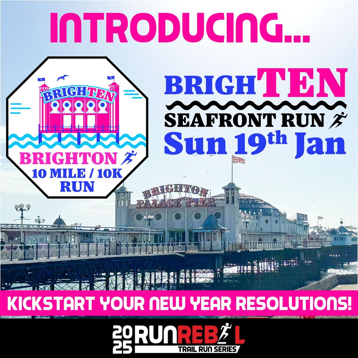 BrighTEN (Brighton) 10 Mile \/ 10k Seafront Run 