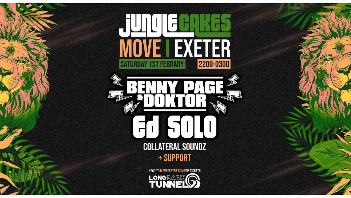 Jungle Cakes - Benny Page &amp; Doktor - Ed Solo - Sat 1 Feb - Move - Exeter