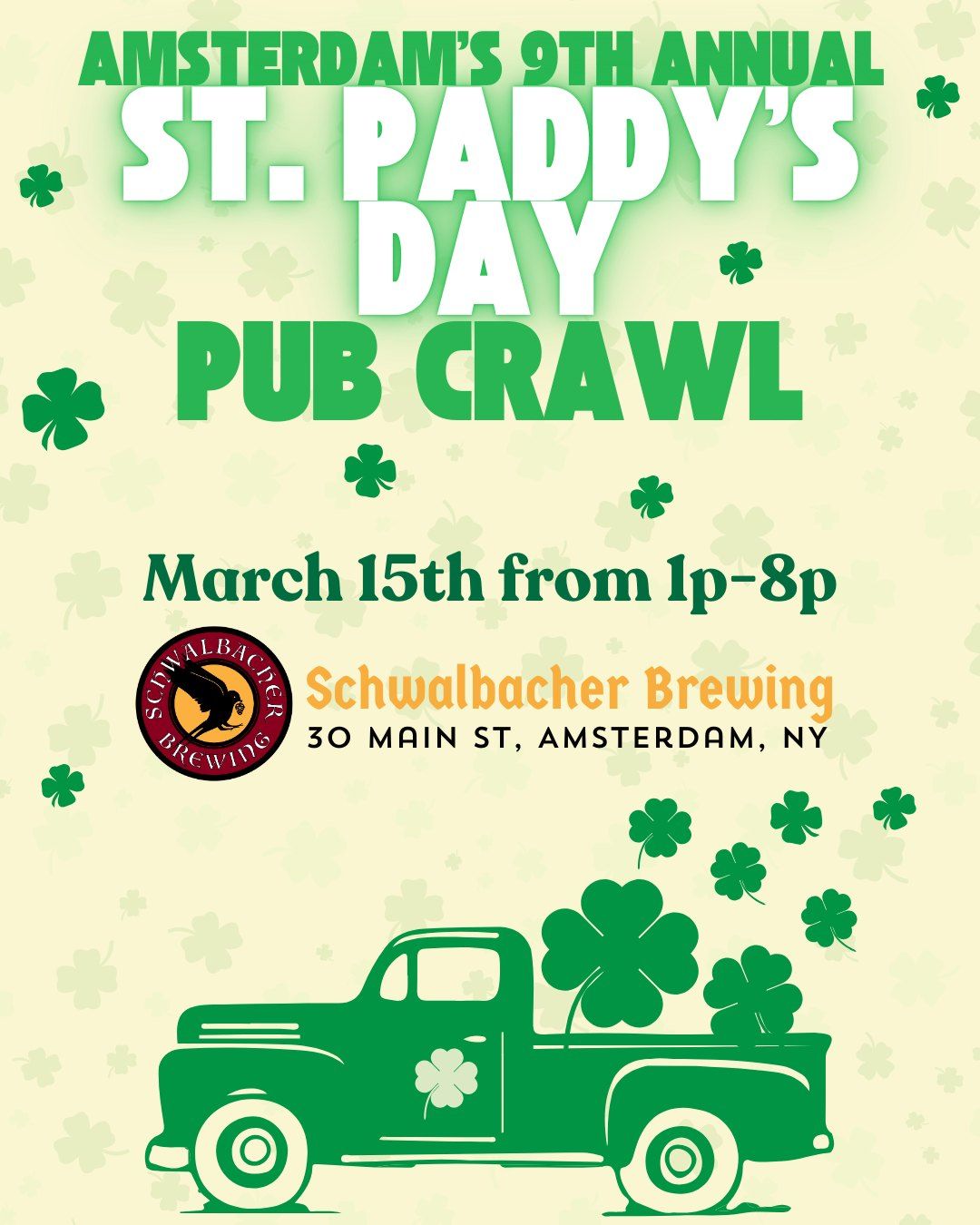 Amsterdam's St. Paddy's Day Pub Crawl-Schwalbacher Brewing