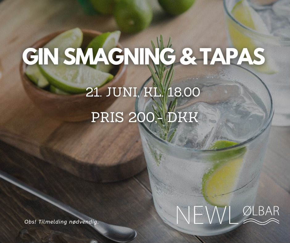 Gin Smagning & Tapas \ud83c\udf78