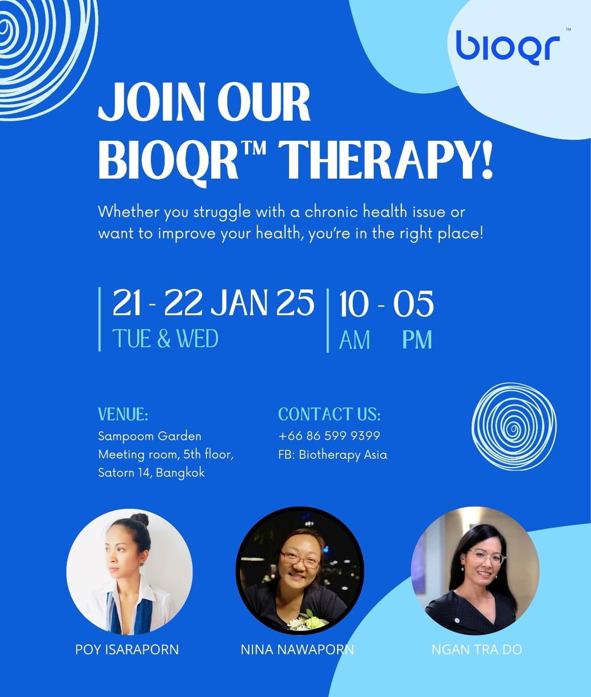 2-DAY BIOQR\u2122 GROUP THERAPY_JAN 2025