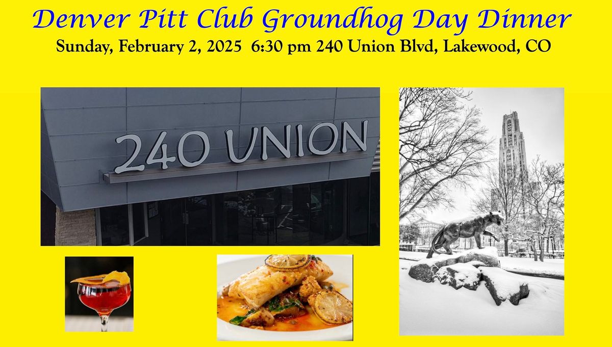 Celebrate GroundHog Day with Denver Pitt Club