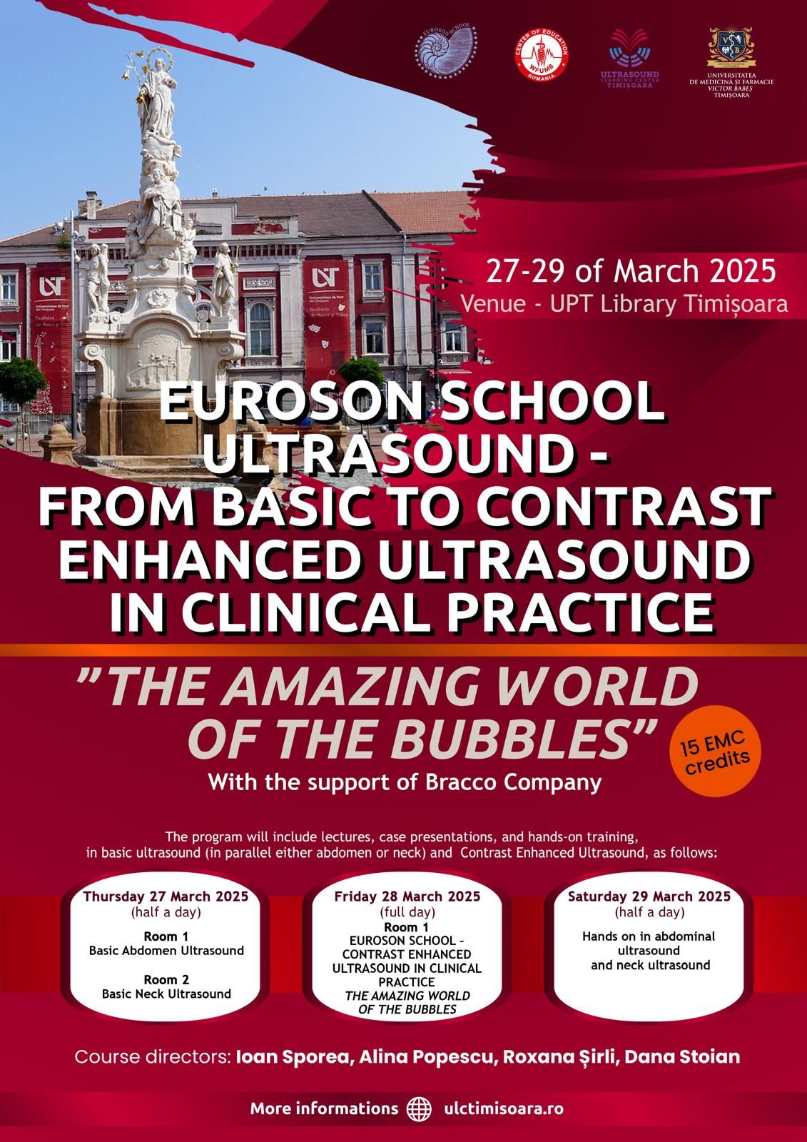 EUROSON SCHOOL 2025: ULTRASOUND\u2014From Basic to Contrast-Enhanced Ultrasound in Clinical Practice