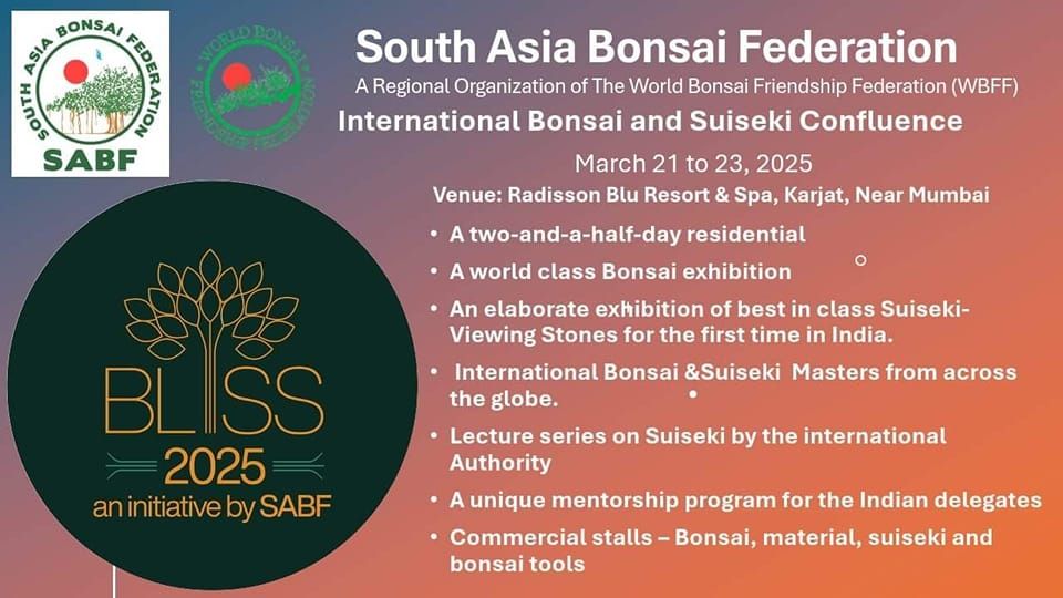 South Asia Bonsai Federation International Bonsai and Suiseki Confluence 2025