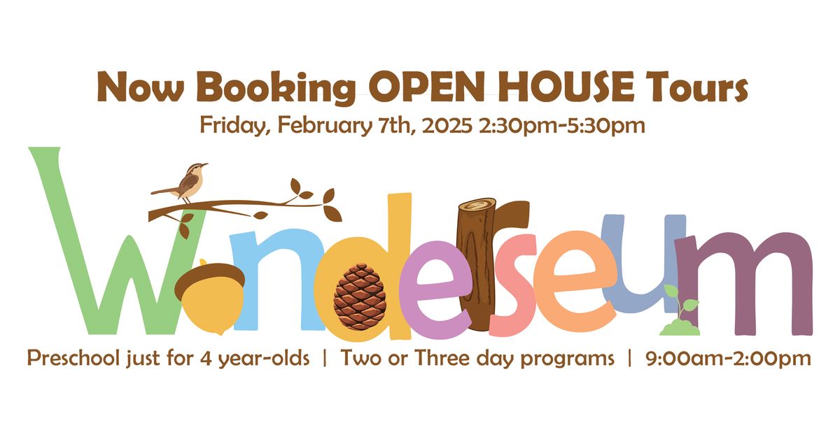 Wonderseum Preschool OPEN HOUSE