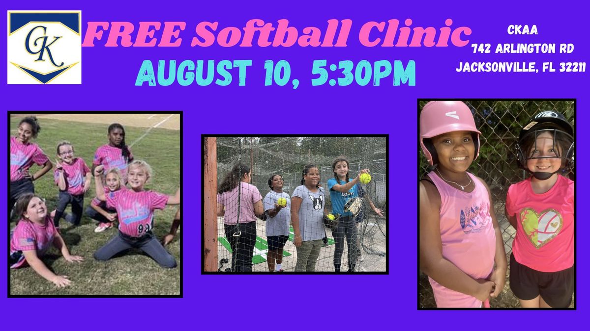FREE Softball Clinic (Girls ages 7-16)