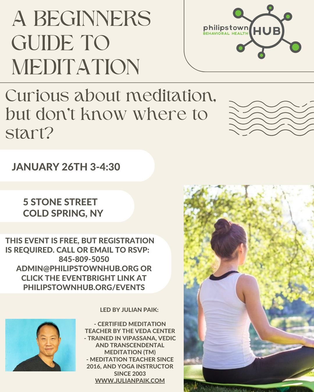 Beginners Guide to Meditation Workshop