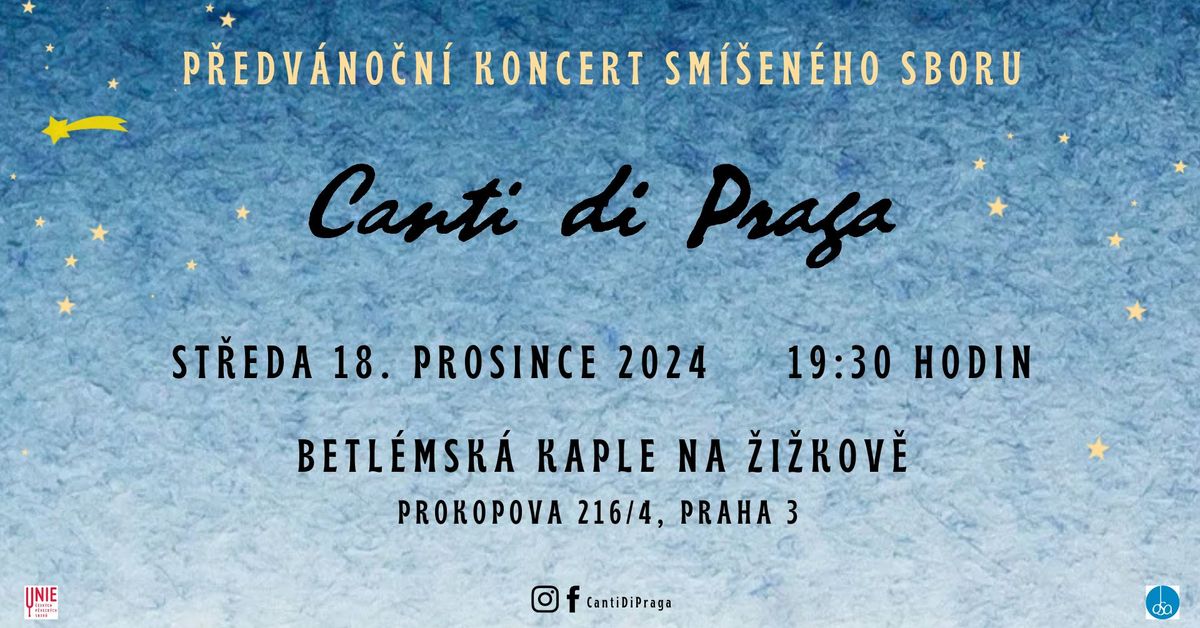 P\u0159edv\u00e1no\u010dn\u00ed koncert Canti di Praga 2024