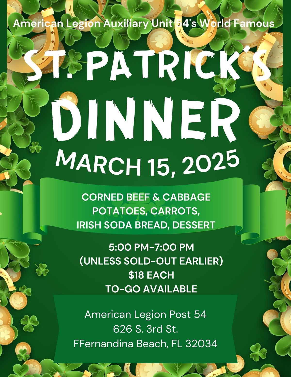 Auxiliary St. Patrick's Dinner