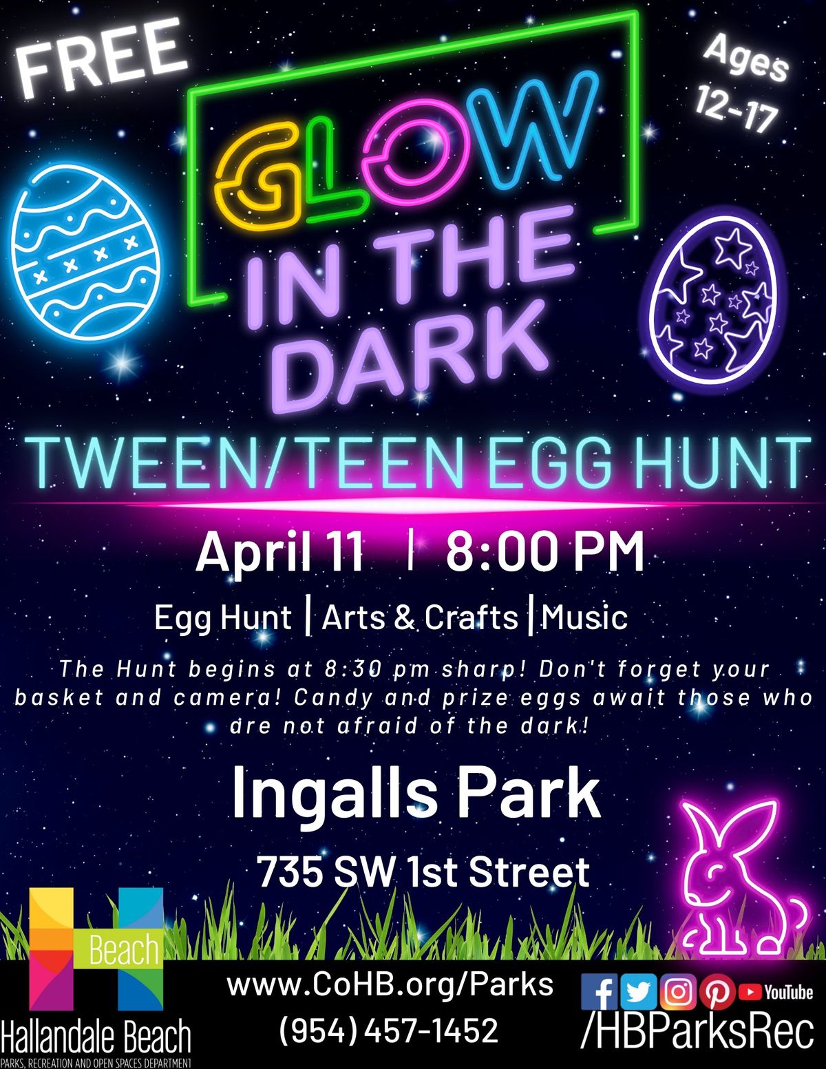 Teen Glow in the Dark Egg Hunt