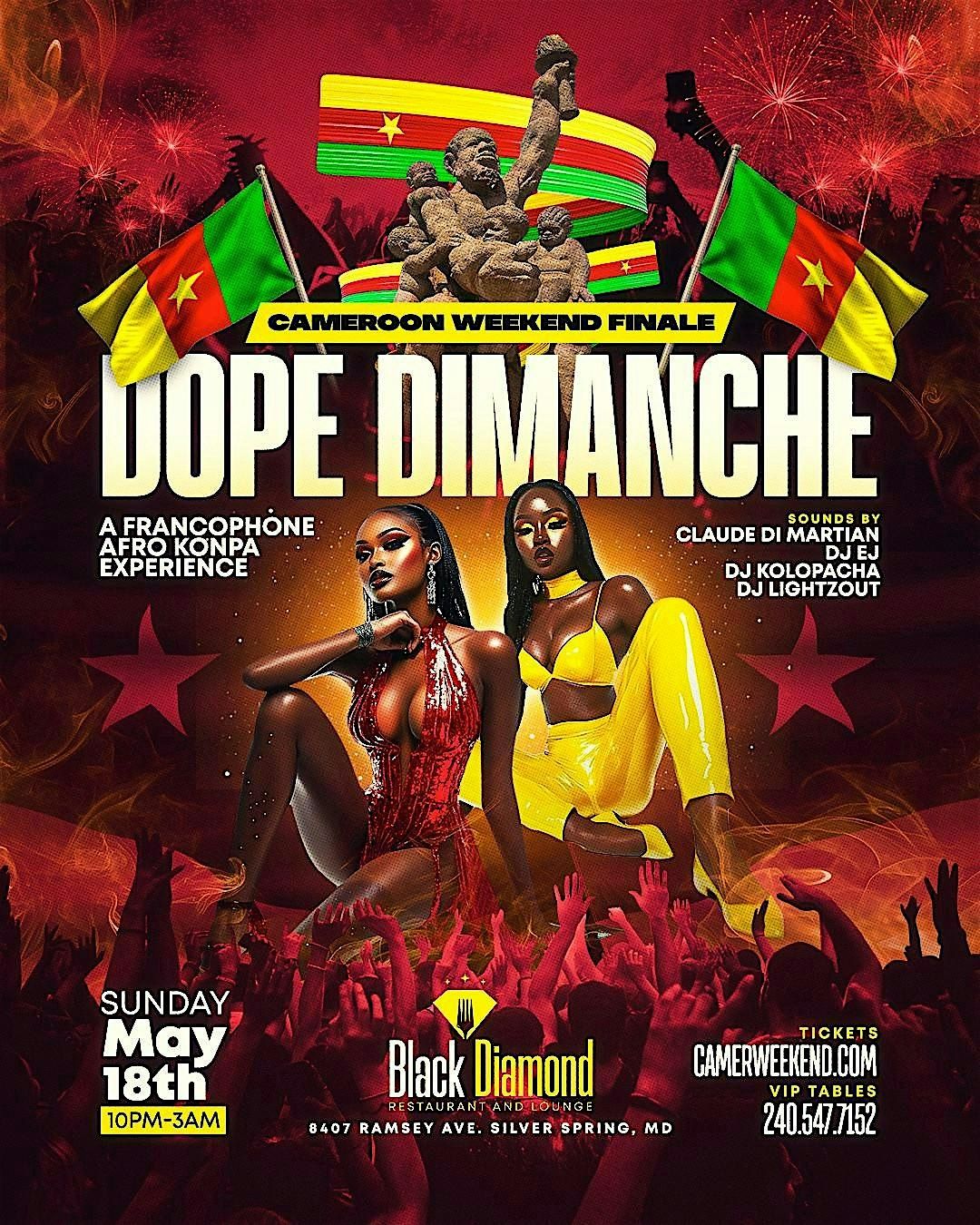 Dope Dimanche x Cameroon National Day Finale @ Saint Yves w\/ OPEN BAR