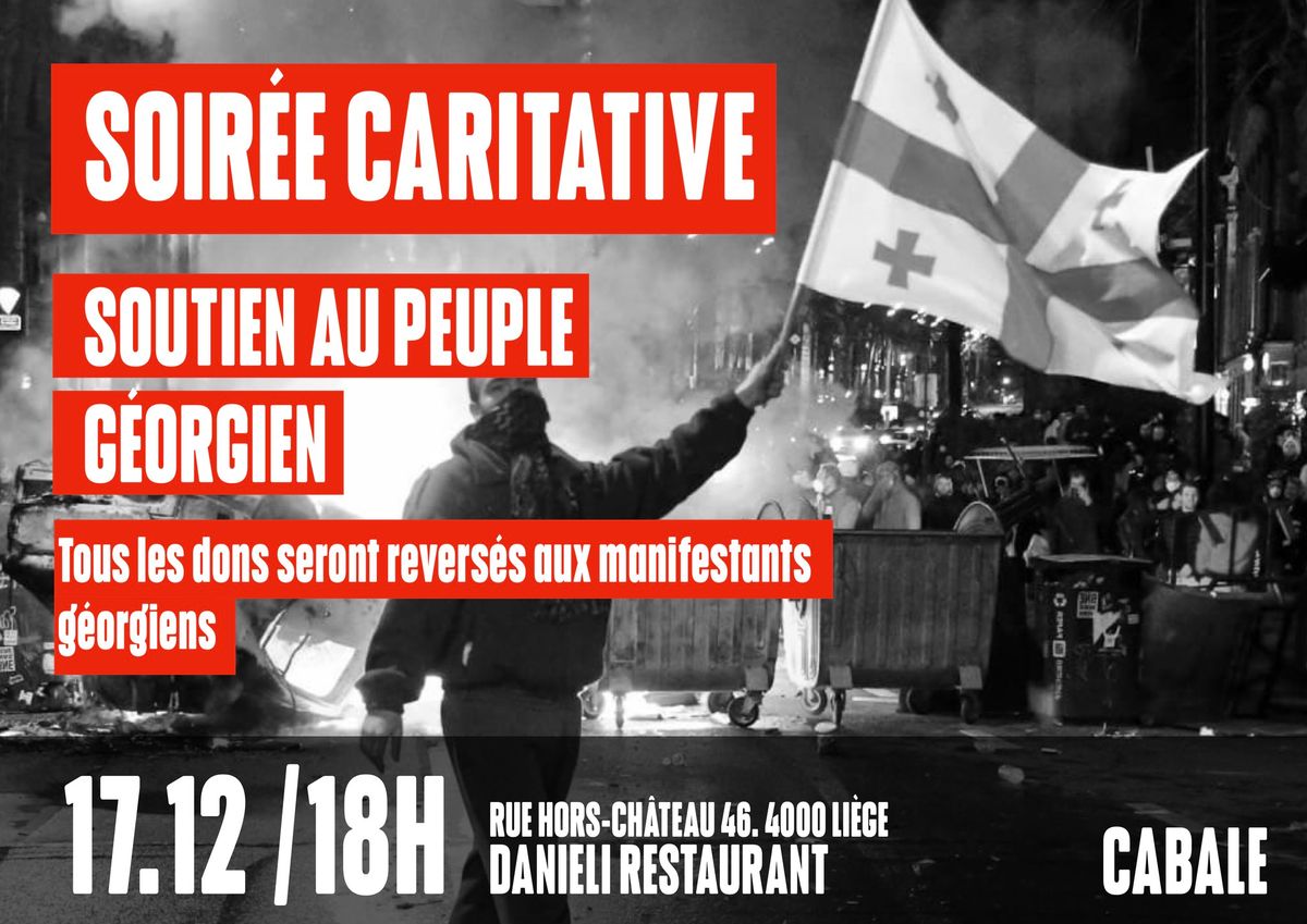 STAND WITH GEORGIA ! Soir\u00e9e caritative en soutien aux manifestants g\u00e9orgiens