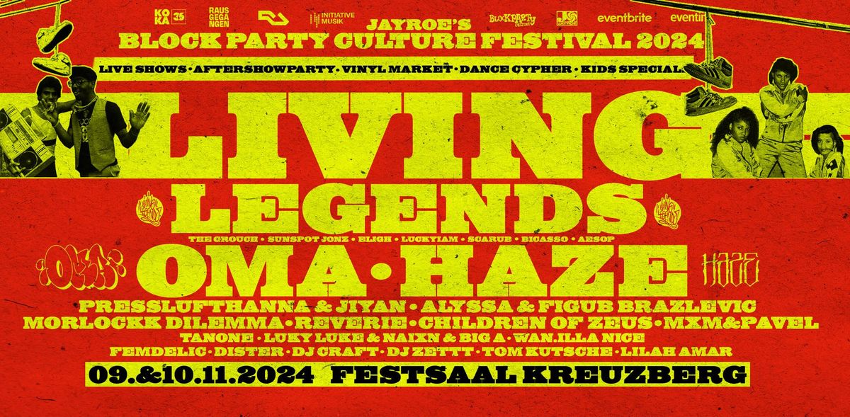 Block Party Hip Hop Culture Festival 2024 im Festsaal Kreuzberg