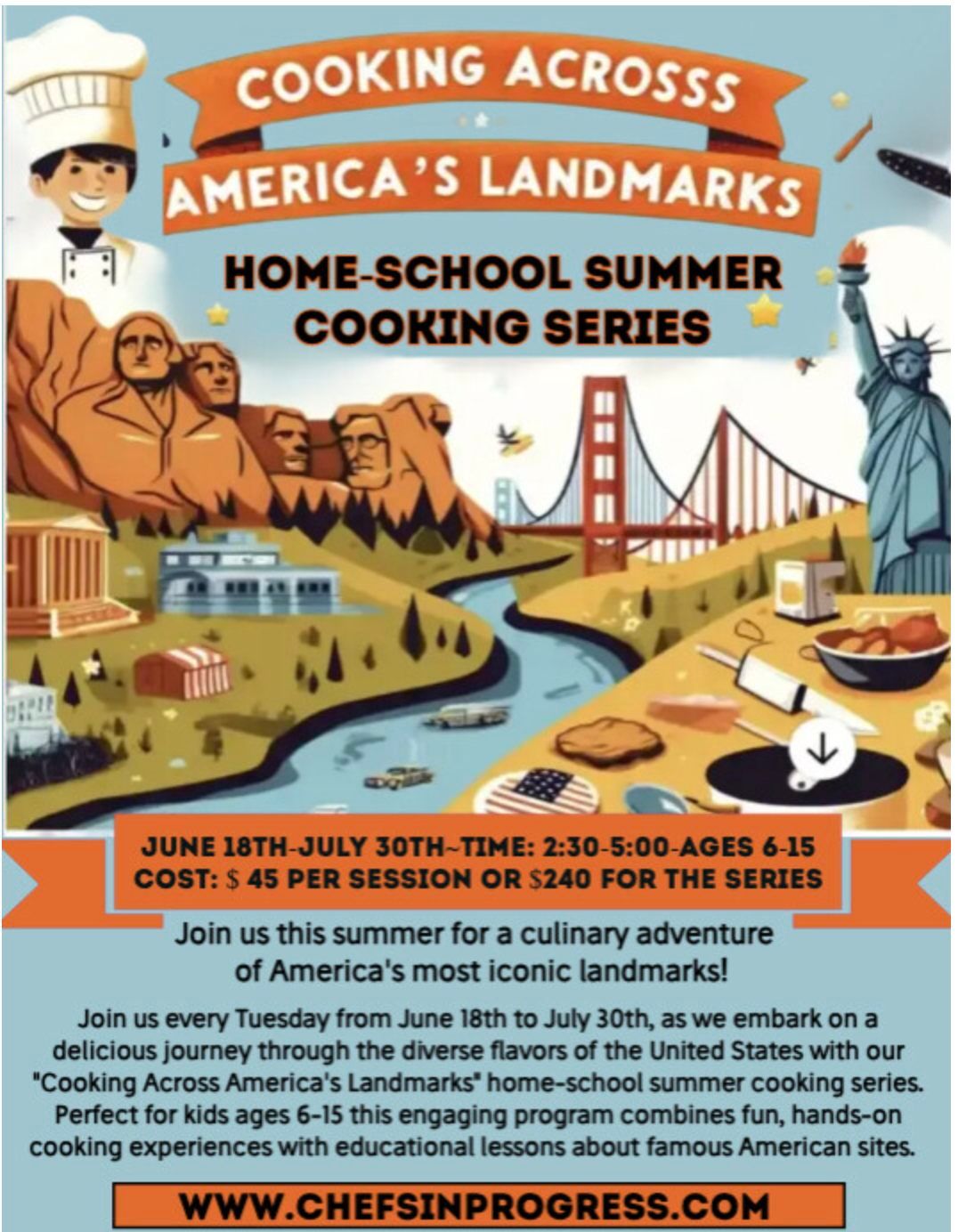 (Homeschool) Cooking Across America's Landmarks 