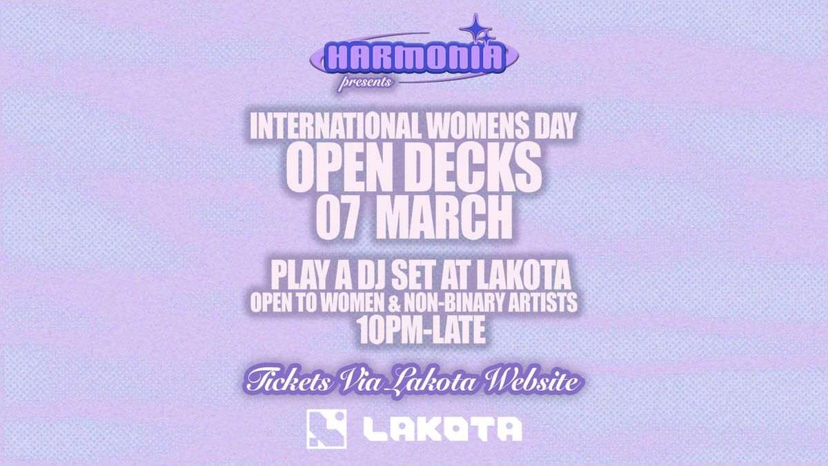 Harmonia International Women's Day Open Decks