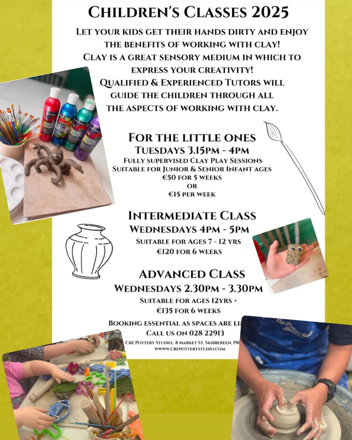 Kids Pottery Classes! 