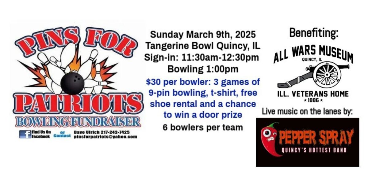 2025 Pins For Patriots Bowling Fundraiser